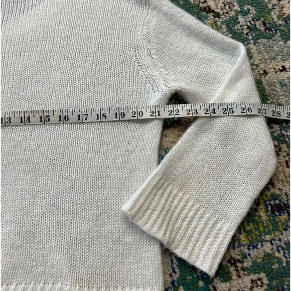 Wooden Ships | White Wool Mohair Blend Sweater | Sz Small - Picture 4 of 6
